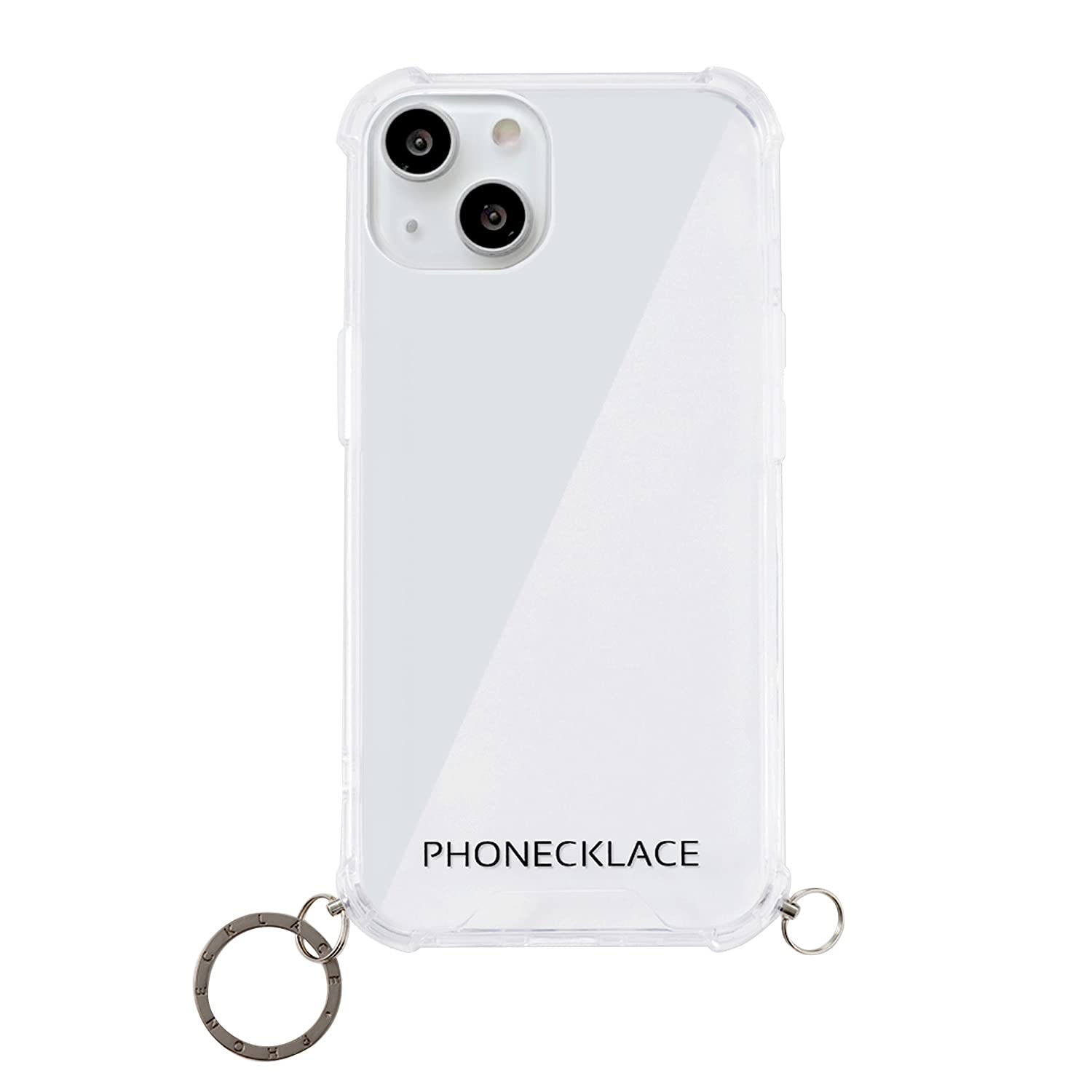 Amazon.co.jp: PHONECKLACE iPhone 13 ケース ストラップ用リング付き